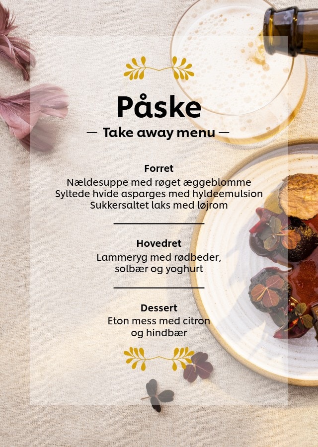 Påske - Take away menu x 3