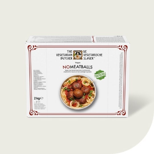 The Vegetarian Butcher NoMeatballs​, 2 kg - Gør dine foretrukne kødretter tilgængelige for vegetarer eller veganere! Med The Vegetarian Butcher kan du hurtigt og nemt servere klassiske retter men med plantebaseret kød. Takket være vores unikke opskrifter giver vores produkter dig den samme mundfølelse og oplevelse som ved traditionelt kød. Er dybfrosne.