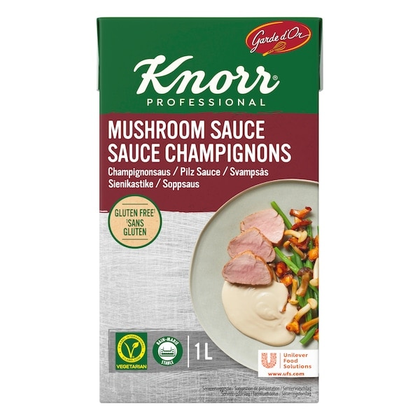 Knorr Svampesauce, serveringsklar 6x1L - Frisk pasta med svampesauce, svampe og parmesan: En klassisk casual dining og café-ret på ingen tid.
