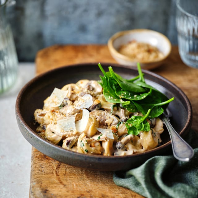 Tagliatelle med svampesauce