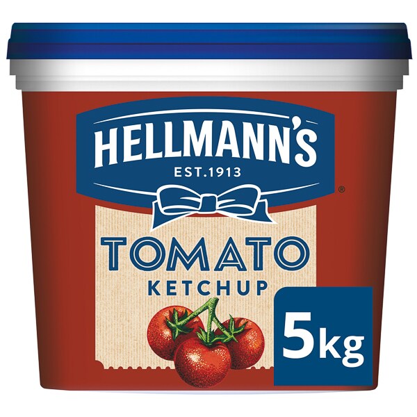 HELLMANN'S Tomat Ketchup 1 x 5 kg - HELLMANN'S Ketchup giver stabil kvalitet og klassisk smag med bred anvendelse!