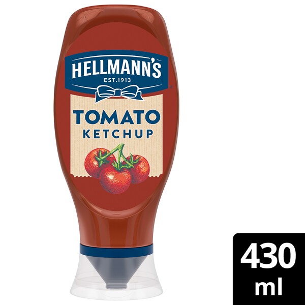 HELLMANN'S Tomat Ketchup, squeeze 12 x 430 ml