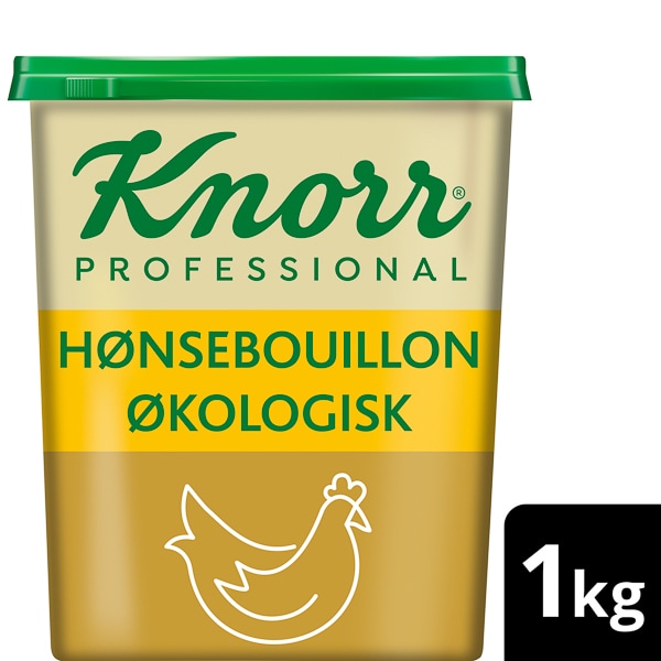 Knorr Økologisk Hønsebouillon, lavsalt granulat 3 x 1 kg