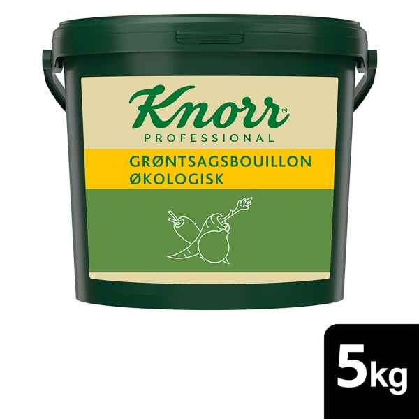 Knorr Økologisk Grøntsagsbouillon, lavsalt granulat 1 x 5 kg