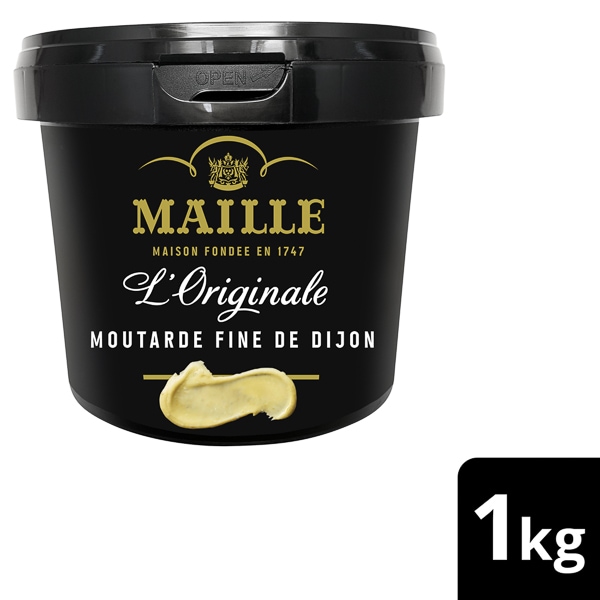MAILLE Dijon Sennep Original,  8 x 1 kg - MAILLE Dijon Sennep Original løfter smagen – hver gang.
