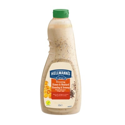 HELLMANN'S Honning- og sennepsdressing, 6 x 1 L - 