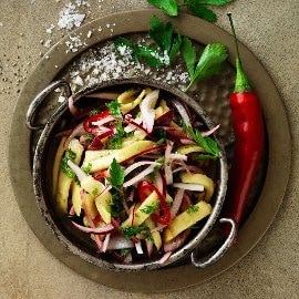 Mango- og rødløgschutney Mango- og rødløgschutney