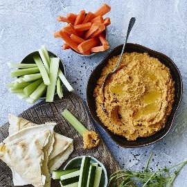 Sweet & spicy gulerodshummus Sweet & spicy gulerodshummus