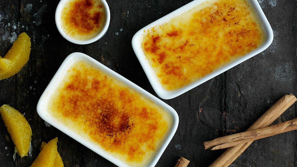 Appelsin & kanel brûlée – - Opskrift