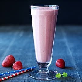 Banan/Jordbær shakes (energitæt)