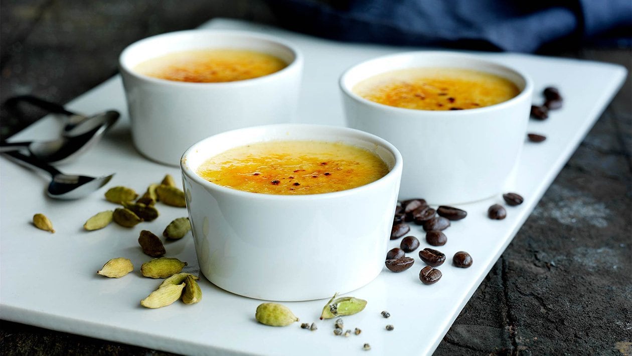 Kaffe-kardemomme brulee – - Opskrift