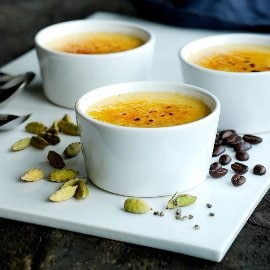 Kaffe-kardemomme brulee Kaffe-kardemomme brulee