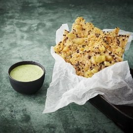 Parmesanbrud med kartofler,linser og urter Parmesanbrud med kartofler,linser og urter