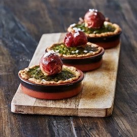Tærte med schwarzwalder skinke, kartoffel og spinat Tærte med schwarzwalder skinke, kartoffel og spinat