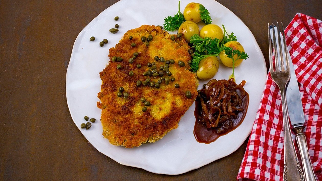 Vegetarisk schnitzel – - Opskrift