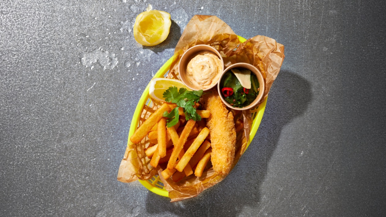 Indian-styled Fish & Chips – - Opskrift