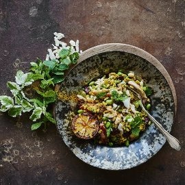 Kamut-hvede pilaf med kylling