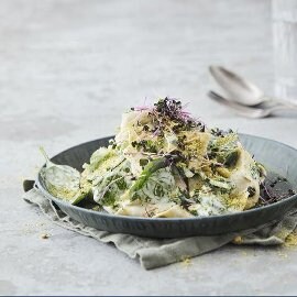 Papadelle med spinatfløde og citron Papadelle med spinatfløde og citron