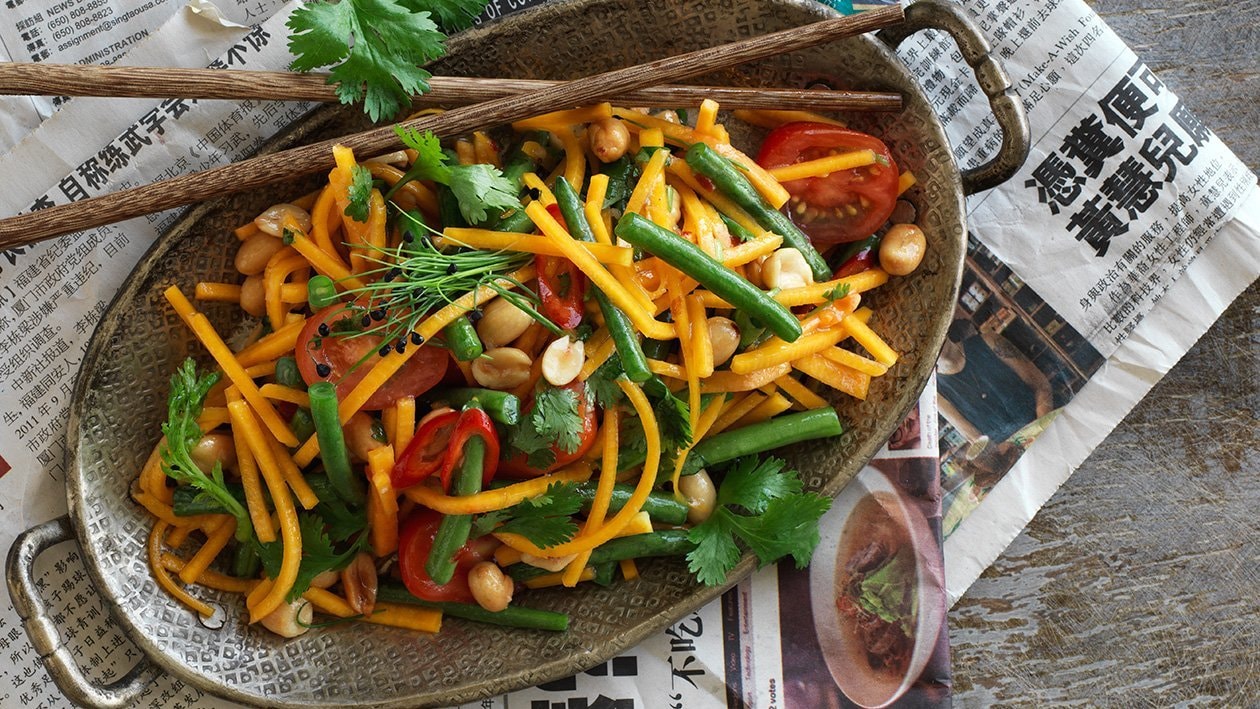 Papaya salat med Knorr krydderi og smagssættere - Opskrift