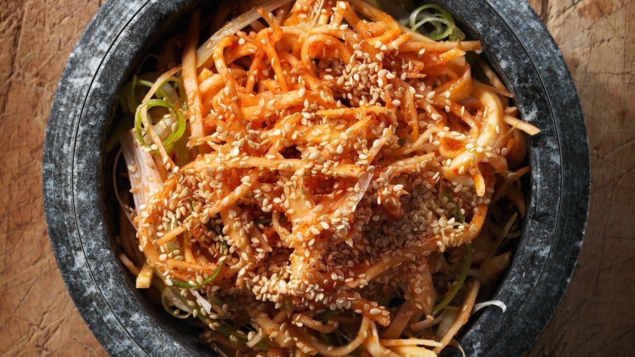 Koreansk kålroesalat – - Opskrift