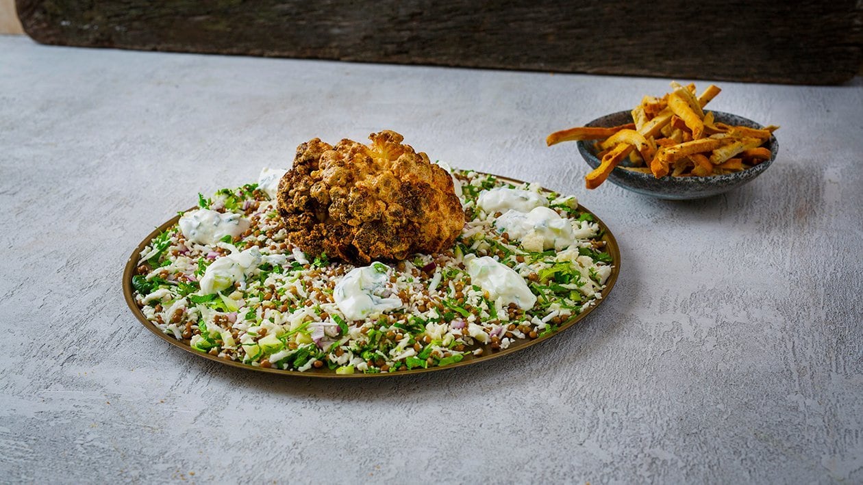 Blomkåls-tandoorisalat – - Opskrift