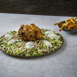 Blomkåls-tandoorisalat Blomkåls-tandoorisalat