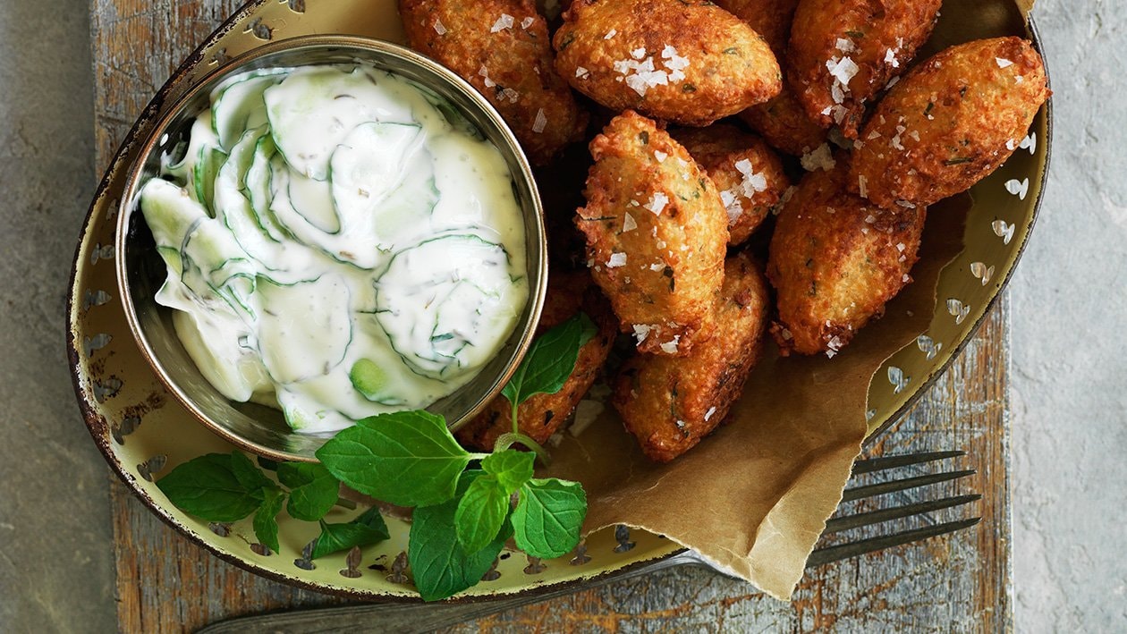 Falafel med tzatziki – - Opskrift