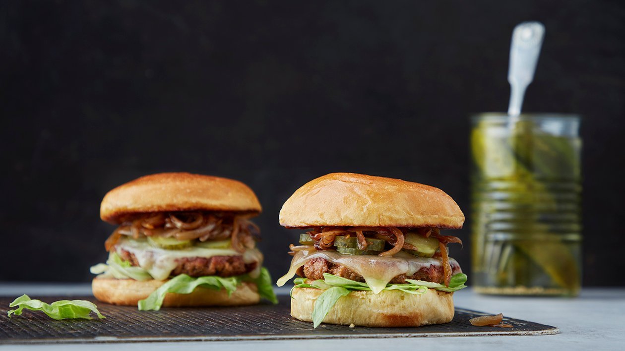 Green Nochicken cheeseburger – - Opskrift Green Nochicken cheeseburger – - Opskrift