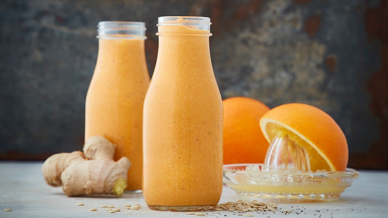 Gulerods- og appelsinsmoothie med chili – - Opskrift