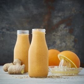 Gulerods- og appelsinsmoothie med chili Gulerods- og appelsinsmoothie med chili