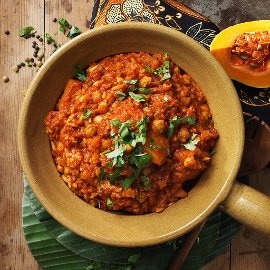 Nordafrikansk one pot gryde med græskar og kikærter Nordafrikansk one pot gryde med græskar og kikærter