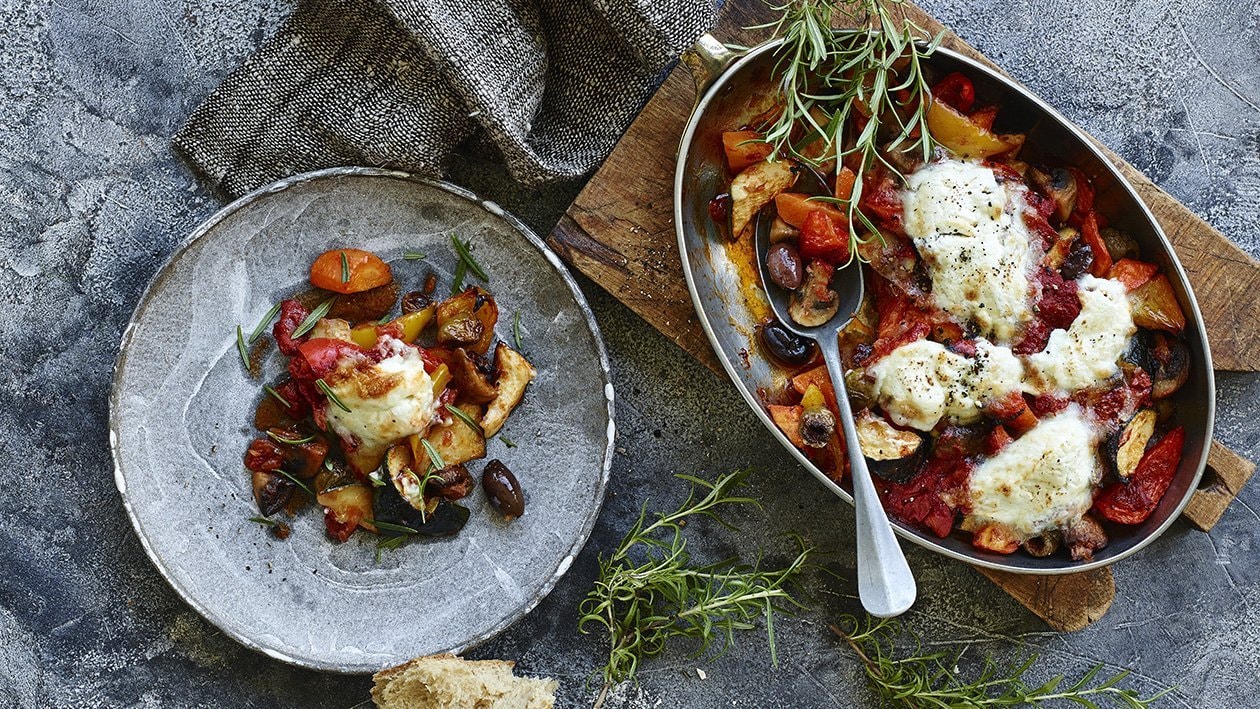 Ratatouille med gedeost – - Opskrift