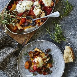 Ratatouille med gedeost