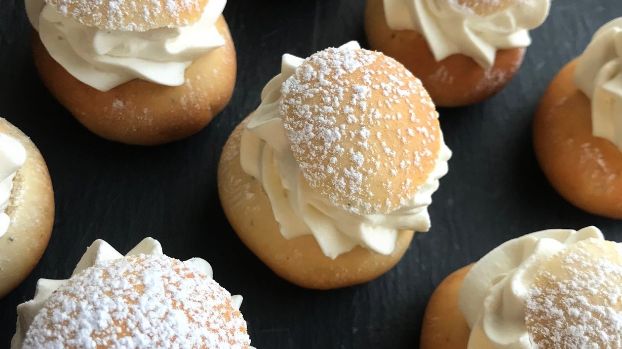 Veganske mini-semlor – - Opskrift