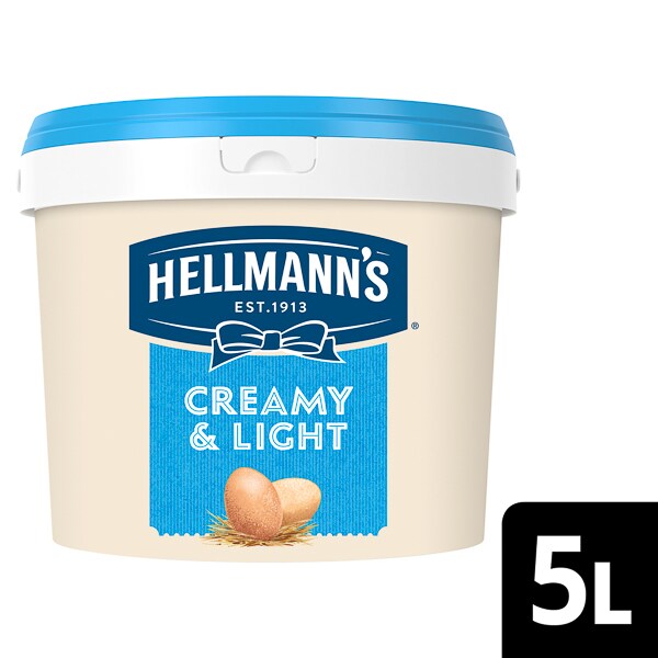 HELLMANN'S Creamy & Light Mayonnaise 20%, 1 x  5 L