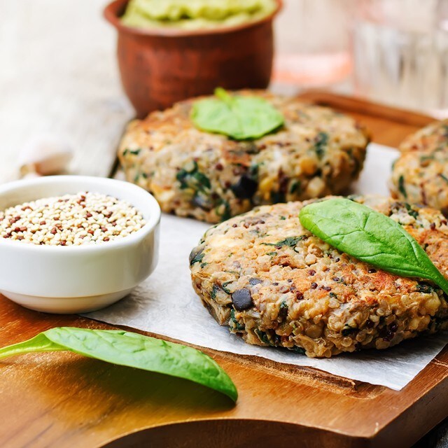 Quinoa § bønner i stedet for hakket kød Quinoa § bønner i stedet for hakket kød