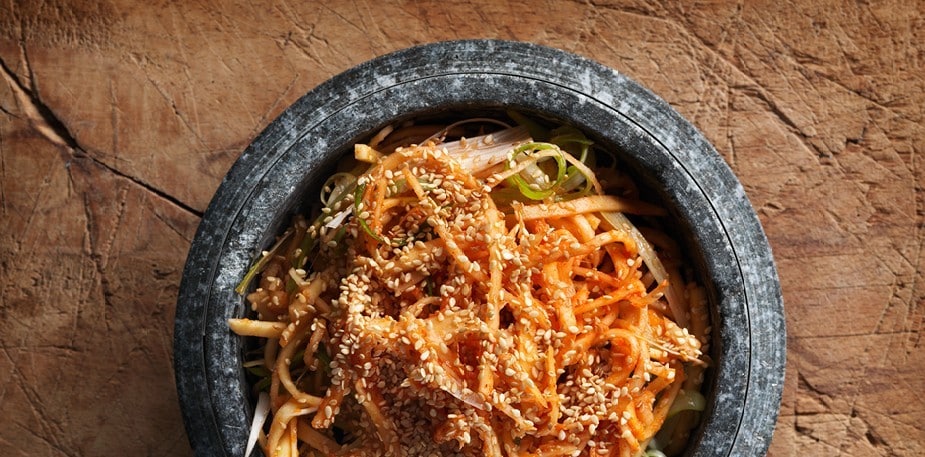 Koreansk kålrotssallad Koreansk kålrotssallad