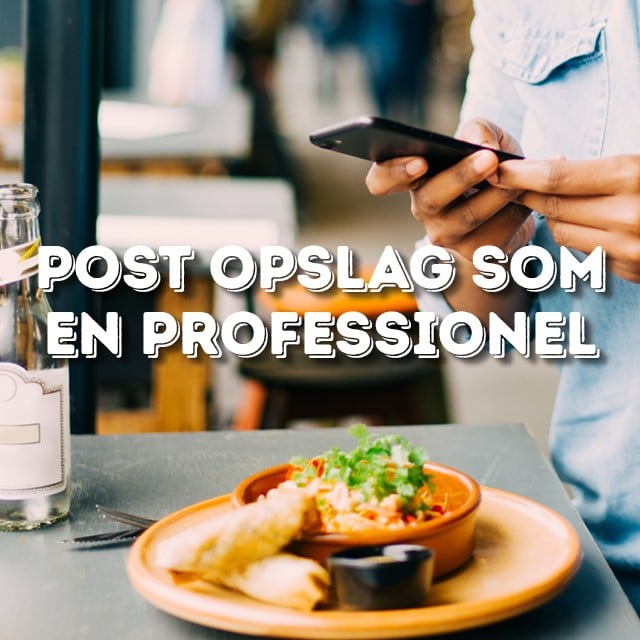 Post opslag som en professionel
