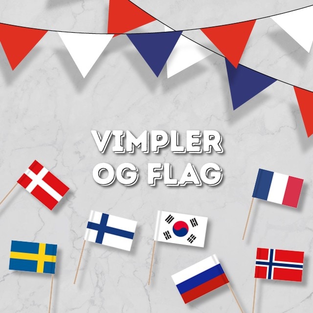 Vimpler og flag