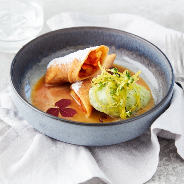 Byd på en grøn dessert!