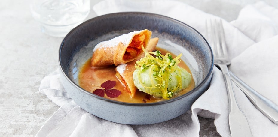 Byd på en grøn dessert!