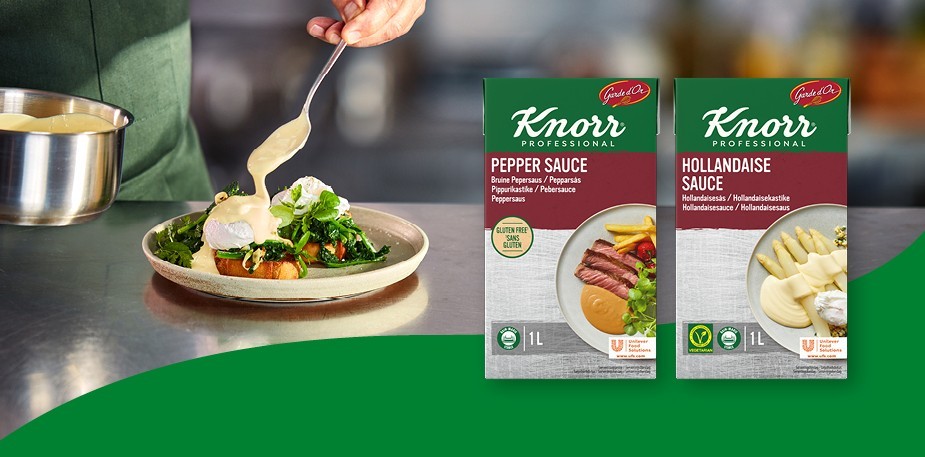 Knorr Professional GARDE D'OR serveringsklare saucer!
