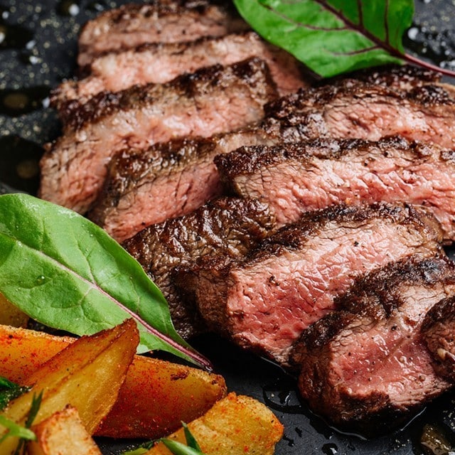 Oksekød på tallerkenen Oksekød på tallerkenen