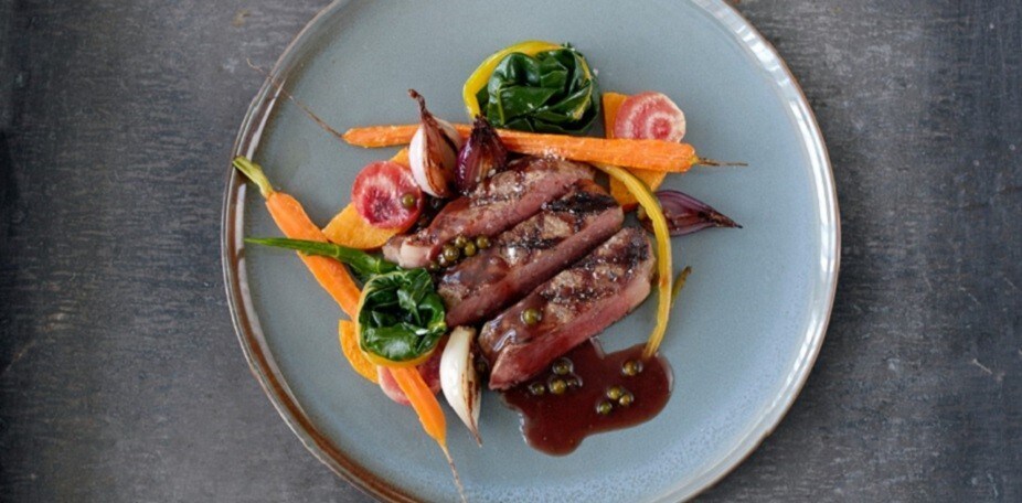 Oksekød på tallerkenen